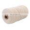 Wholesale 3mm Cotton Cord Rope Twisted Macrame Cord DIY Braided Cotton Rope 100meters/roll Wall Decorative Natural 100% Cotton