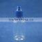 20ml pet child proof e liquid/cigarette long tip bottle