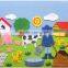 2015 new product on china market hot educational toy DIY polyester felt fabric boy work in the farm kids handicrafts puzzle game                        
                                                                                Supplier's Choice