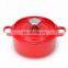Hor selling nonstick cookware sets enamel cooking pot cast iron casserole