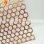 Aluminum 3mm copper anodized hexagonal perforated metal screen factory
