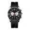 New Design sport watch chronograph silicone band blue waterproof  watch brands luxury wrist watches for men