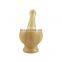 Wood Mortar and Pestle Bamboo Guacamole Bowl Shell Garlic Mortar Pepper Press Mincer Grinder Chopper Crusher Mixed Kitchen