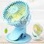 360 Degree Rotation USB Rechargeable Clip Table Fan