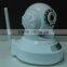 Plug and Play 720P P/T wifi IP camera, smart home security wireless IP camera baby monitor with P2P and SD card