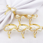 Gold Bow Knot Napkin Rings Buckles for Wedding Party Banquet Decoration Christmas