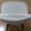 replica fiberglass wooden legs fabric/leather Saarinen executive chair by Eero Saarinen/Saarinen side chair