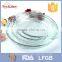 Heigh quality hot sale Transparent quartz glass plate / Pyrex glassware