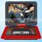wholesale evd portable dvd player with game/tv/fm function 12.1inch portable dvd player