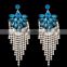 Yiwu Jewelry Factory Wholesale Fashion Cheap Water Drop Jewelry Earrings Latest Design Diamond Earring