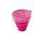 Any color travel camping folding drinking coffee cup mug and silicone collapsable travel cup and foldable travel cup