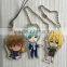 Lovely transparent acrylic key chain, custom acrylic kawaii keyring