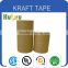 China supplier water activater brown reinforced paper kraft tape for carton sealing