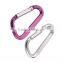 GUN METAL ALUMINUM CARBINER ,D TYPE HANDBAG SNAP HOOK WITH PIN,FlAT ALUMINUM SNAP HOOK