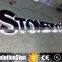 Custom led backlit stainless steel signs channel letters