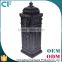 High Hardness Black Free Standing Residential Decorative Mail Boxes