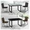 metal base oval-shaped glass dining table factory sell directly YY14