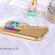 Wallet Genuine Leather Metal Bumper with Diamond Edged Flip-On Back Cover Cell Phone Cases for Samsung S5