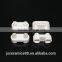 95% Alumina ceramic head with two holes for electric heating tube