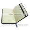 A5 pu leather hardcover bound notebook with envelope pocket at the back