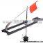 Wind resistant plastic built-in ruler ice fishing tip up