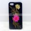 3d flowers grass leaves customized DIY design cell phone hard case for iphone 5s, iphone 6