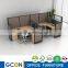 office 3 person 3 seats 120 degree workstation