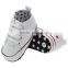 Baby shoes, baby shoes, baby shoes, white pure cotton high to help the soft bottom non slip factory direct sales ss079
