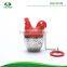The rooster shape silicone tea strainer with stainless steel