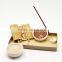 Ceramic bowl scented candle set with incense stick and incense cone