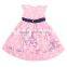 H3816 pink 2-6y 2015 new girl dresses nova kids wear print my little GIRL frock kids dress nova kids children dress