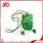 Top quality cute frog mobile phone bag, Plush green frog mobile phone bag