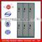 Multi-color swimming room 9-door metal clothes wardrobe steel locker