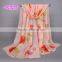 HOT selling big flower printed scarf ladies Chiffon silk scarves spring thin pashmina /shawls 160*50 cm