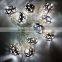 christmas battery light led metal ball string light