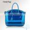 pvc tote bag, candy color in clear,low price ODM