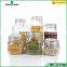 Wholesale empty recycled glass food storage jar with swing top caps