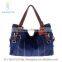 Rivet jeans tote bag woman fashion jean bags vintage-inspired cowboy handbags