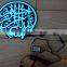 PYL-EL-ISL003 AC110V-240V AC Power Muslim glow sticker / EL light islamic stickers / islam el sheet logo