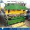 Iron Glazed Roofing Tile Sheet Cold Rolling Forming Machine , Metal Steel Step Roof Tile Roll Forming Machine