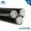 3 core PE/PVC/XLPE aluminum cable 3x35mm2 ABC cable