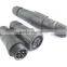 easy field installable male female welding 3 pin waterproof connector
