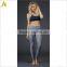 slim fitted tracksuit custom plain nylon fitness sports leggings