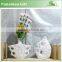 cheap porcelain unique shape vase for flower
