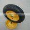 rubber wheel 3.50-7 with Hot dip galvanized steel rim
