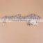 New TOP quality rhinestone luxury lace crystal flower bridal crown and tiara with leave shape