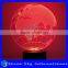 LED 7 Colors Flashing Night Light Globe Shaped Desk Light 1.5W Energy Saving 3D Night Light