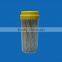 100pcs blue can wooden carved dental toothpicks