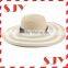 Fashion stripe Large-Brim Promotional Foldable Straw women Beach hat