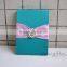Luxury cardboard wedding invitation card box in handmade